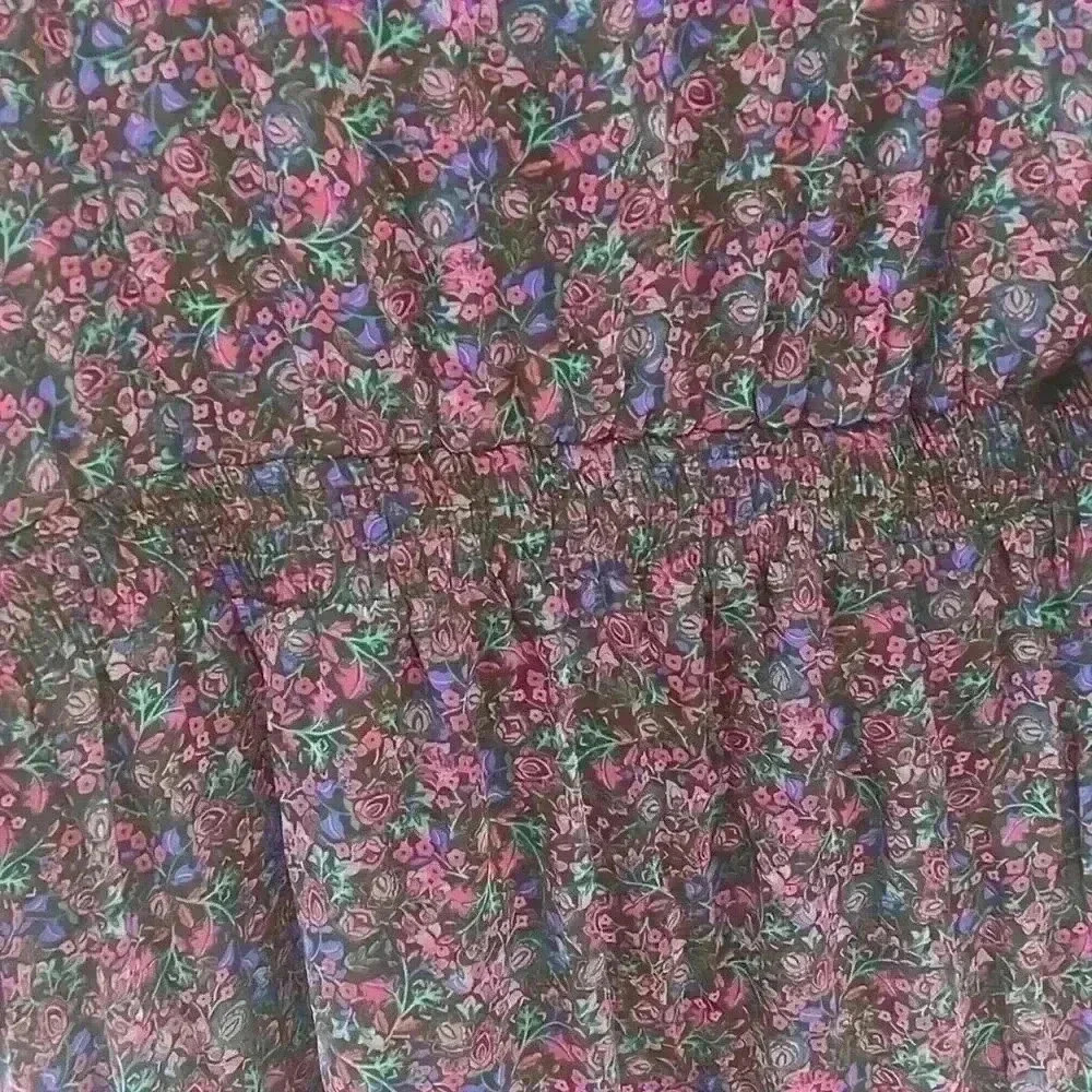 BCBG Paris Collared V-Neck Smocked Tiered Dress, Size XXL NWT - Picture 12 of 15